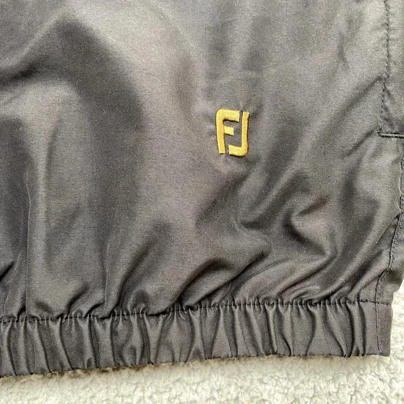 FootJoy FJ Jacket Mens XL Black Pullover Windbreaker Golf Golfer Performance - Picture 5 of 13
